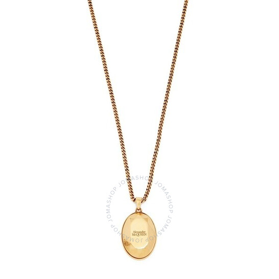 ネックレス・ペンダント MCQUEEN GOLD BRASS NECKLACE MCQUEEN Gold-tone necklace | THE OUTNET