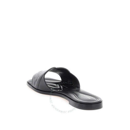 Alexander Mcqueen The Seal Embossed Slip-On Slides, Brand
