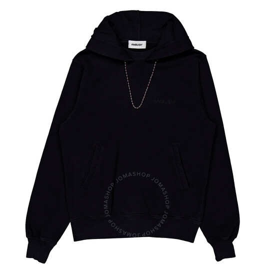 パーカー・フーディ AMBUSH Men Sweater BMBB001S24FLE001 1010 TAPSHOE BLACK Hoodie with logo Ambush - SchaferandweinerShops Bermuda