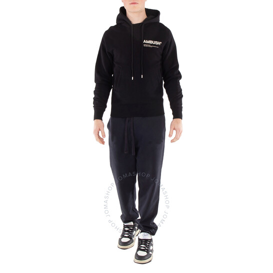 パーカー・フーディ AMBUSH Men Sweater BMBB001S24FLE001 1010 TAPSHOE BLACK Hoodie with logo Ambush - SchaferandweinerShops Bermuda