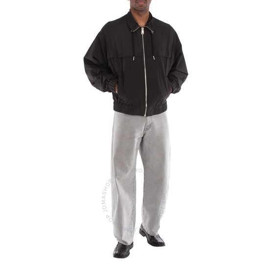 Ami Paris Men's Black Zipped Windbreaker, Size Large HJK051