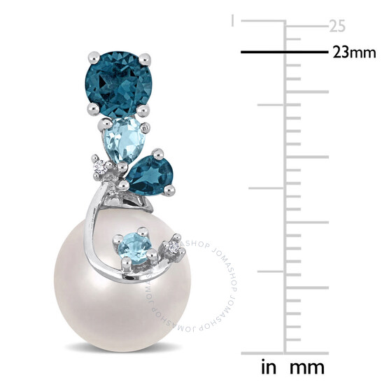 Amour 9-10mm Freshwater Cultured Pearl 2 CT TGW London & Sky