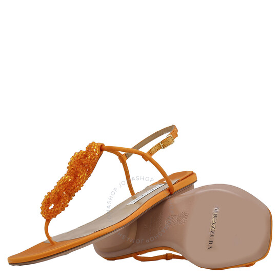 Aquazzura Ladies Mango Chain Of Love Flat Sandals, Brand