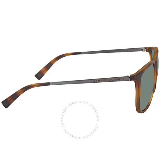 ARMANI EXCHANGE AX4047SF-802971-57 サングラス メンズ Armani Exchange Grey Green Square Men's Sunglasses AX4047SF