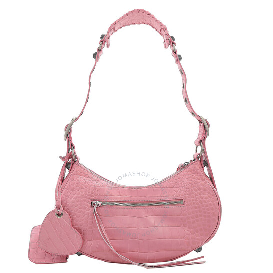 ★BALENCIAGA★ 671307 LE CAGOLE バッグ Balenciaga Crocodile Embossed Small Le Cagole Shoulder Bag
