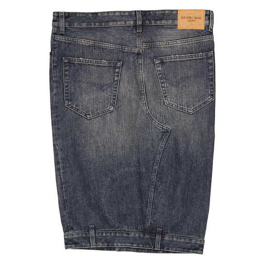 Balenciaga Deconstructed Midi Denim Skirt, Brand Size 36 (US
