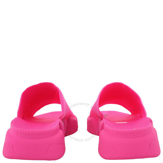 直営店☆BALENCIAGA☆ SPEED 2.0 ニット スライドサンダル/ PINK Women's Speed 2.0 Recycled Knit Slide Sandal in Black