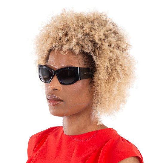 Balenciaga Grey Cat Eye Ladies Sunglasses BB0327S 001 54