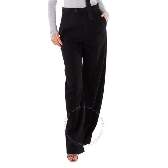 BALENCIAGA ハキテイラトハンツ 773342TNT39 1000 Balenciaga Ladies Baggy Tailored Trousers, Brand Size 34 (US
