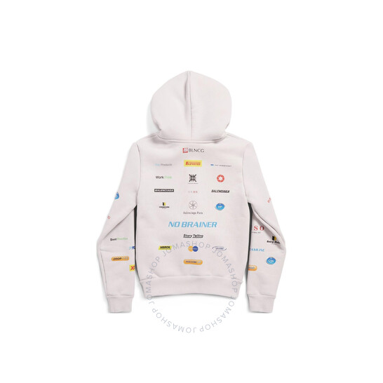 Balenciaga Business English Zip Up Hoodie フーディー Balenciaga Ladies Business English Zip-Up Hoodie, Size Small