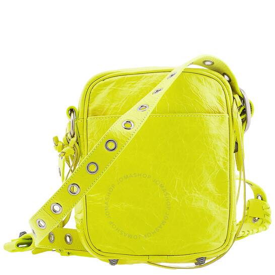 BALENCIAGA|CROSSBAGS (719065 210KR 1404) Balenciaga Le Cagole Men Crossbody Bag In Fluo Yellow 719065