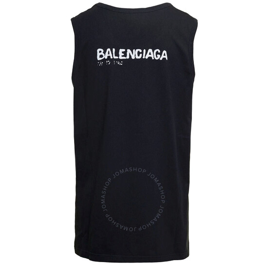 セール!!BALENCIAGA★700875 Balenciaga Fridge Stamp T-shirt 'Black' 739784TOVD71055