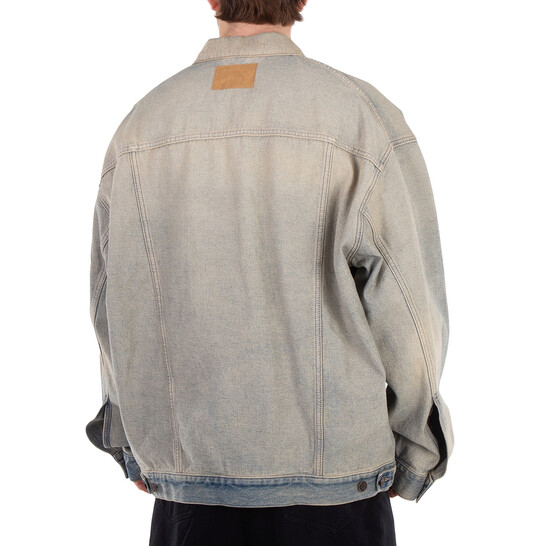 ジャケット BALENCIAGA JACKET (773610TDW15 4209) Balenciaga Men's Oversized Washed Denim Jacket, Brand Size 1