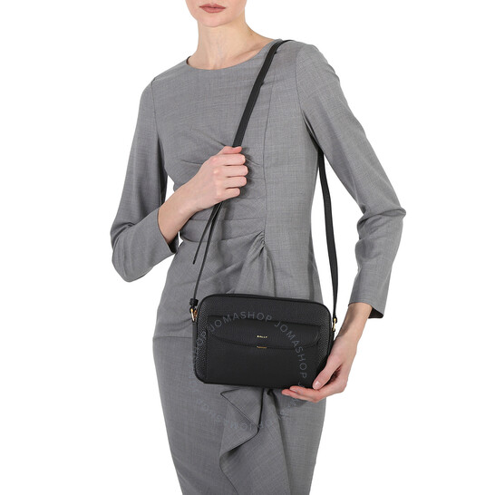 Bally Black Bar Daniel Logo-Print Crossbody Bag WAC01Y VT397