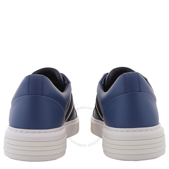 【23AW NEW】BALLY_men / MOONY スニーカー / BLUE NEON Bally Blue Neon Leather Moony Low-Top Sneakers, Brand Size 6