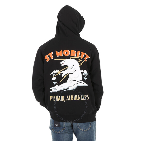 パーカー・フーディ BALLY CURLING ST.MORITZ BEAR SWEATSHIRT (MCC00T_CO122U901) Bally Diagonal Fleece St Moritz Curling Capsule Graphic