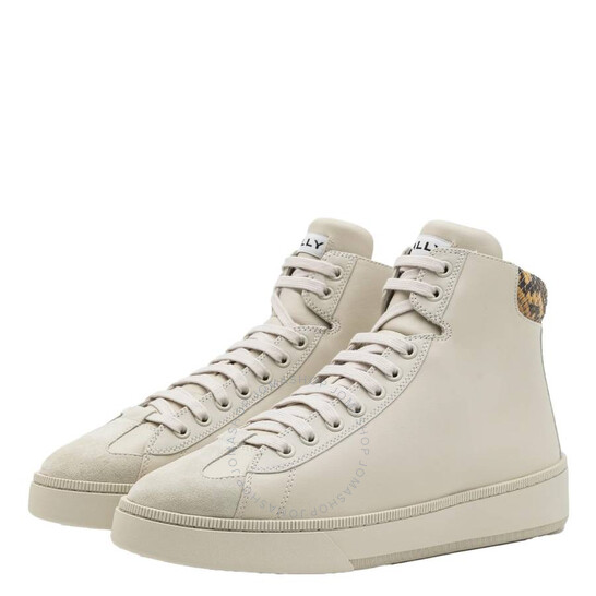 【23AW NEW】BALLY_men / RANDY ロースニーカー/ dusty white Bally Dusty White Randy Mid High-Top Sneakers, Brand Size 41