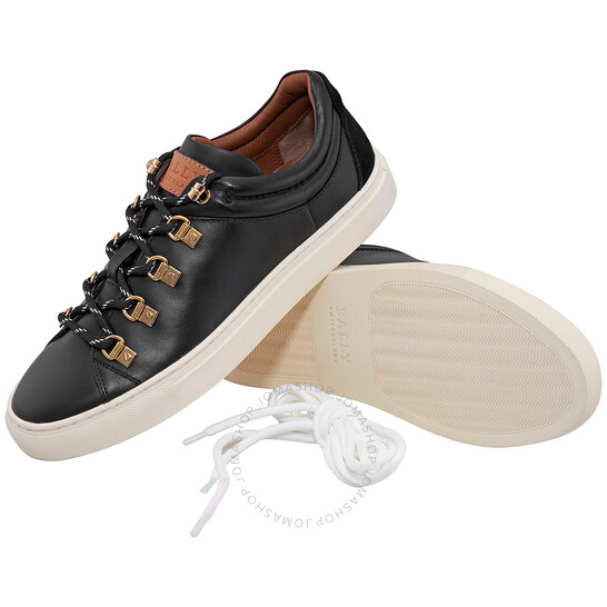 Bally Ladies Heidy Black Calfskin Low-top Sneakers, Brand