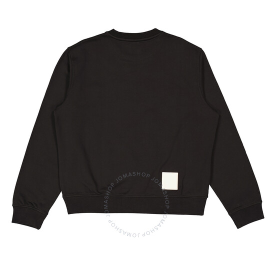 【送料&関税込】Bally Sweatshirt Bally Men's Black St. Moritz Graphic Print Cotton Sweatshirt