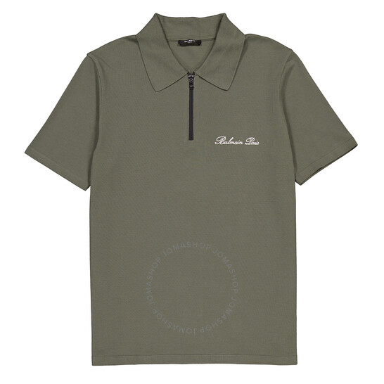 【送料&関税込】Balmain pb Polo Shirt PB Labyrinth jacquard polo shirt - Men | BALMAIN