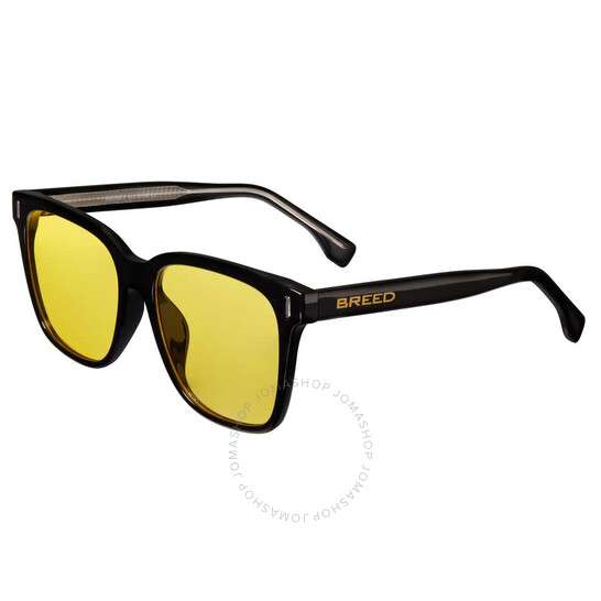 Breed Men's Black Square Sunglasses BSG066C8 840148808638