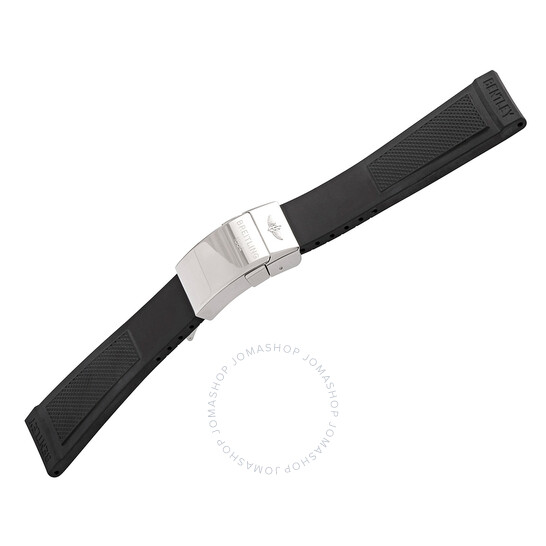 Breitling Black Rubber Watch Band Strap 24mm - 20mm 220S