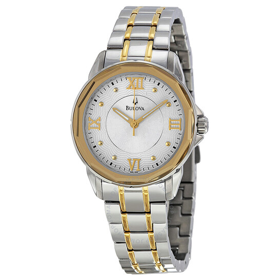 Bulova Dress Silver Dial Two-tone Stainless Steel Ladies