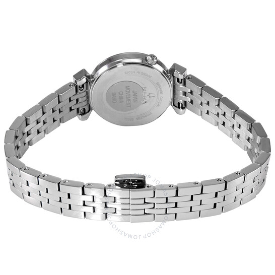 Bulova Regatta Diamond Black Mother of Pearl Dial Ladies