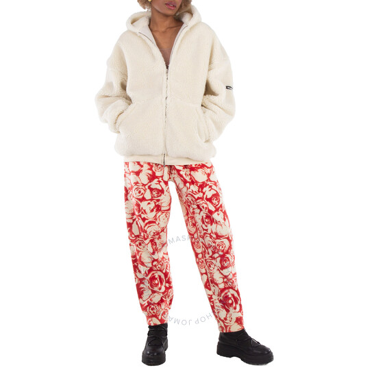 パンツ GroundY Burberry HemRib Wrap SaruelPants Burberry All Over Rose Print Wool Jogging Pants, Size XX
