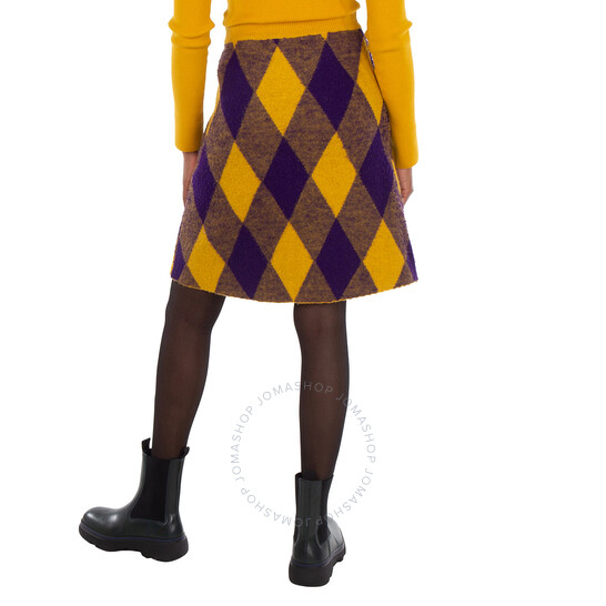 スカート Burberry FW24 SQUARED SKIRT (8093010 C1213) Burberry FW24 SQUARED SKIRT (8093010 C1213) (Burberry