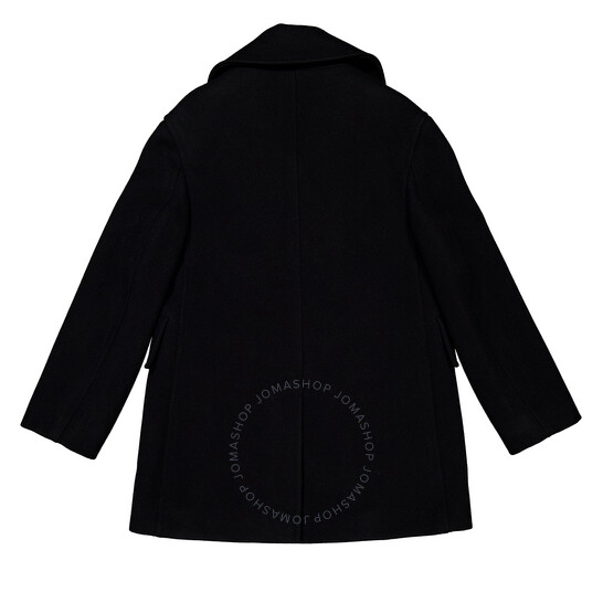 Burberry Ashwater Long-Sleeved Wool Peacoat, Brand Size 4