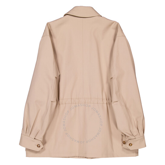 その他 Burberry 8067178 Contrast Check Wool Cashmere Cape in Archive beige/dark