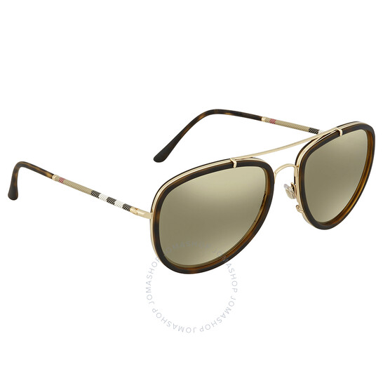 ●BURBERRY● サングラス Brown / Light Brown Mirror Gold 52mm Burberry Sunglasses - brown/light brown mirror flash gold