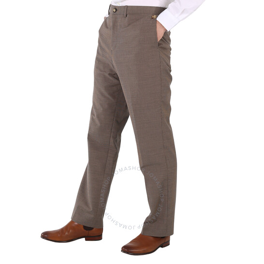 パンツ GroundY Burberry HemRib Wrap SaruelPants Burberry Dark Walnut Wool Twill Zip Detail Pleated Trousers