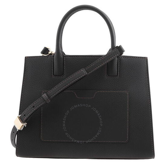 BURBERRY｜TOTEBAGS (Frances Handbag (8072511)) Burberry Black Frances TB Plaque Tote Bag 8072511