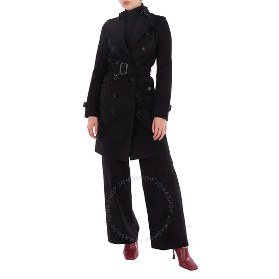 Burberry Black Sandringham Long Double-breasted Trench Coat