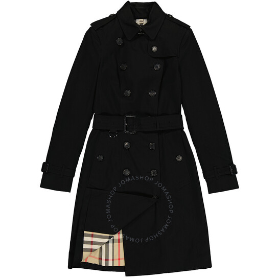 近年モデル 英国製 BURBERRY THE SANDRINGHAM LONG Burberry Black Sandringham Long Double-breasted Trench Coat