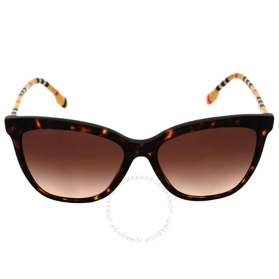 Burberry Brown Gradient Cat Eye Ladies Sunglasses BE4308