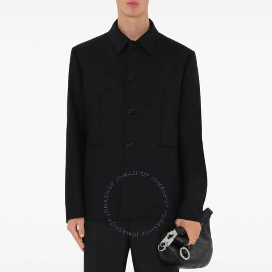 Burberry Button-Down Wool Tailored Jacket, Brand Size 50R