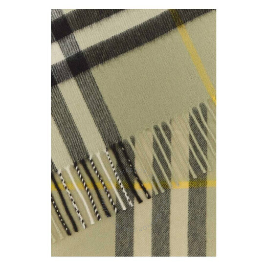 Burberry 8108654WHITESANDIPCHK 関税送料込 Burberry Reversible Check Wool Silk Scarf 8084653