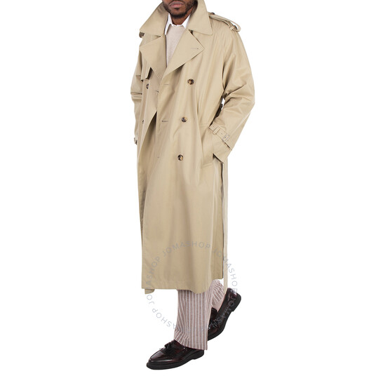 【関税&送料込】Burberry Castleford Double-Breasted Trench W Long Gabardine Castleford Trench Coat in Hunter - Women