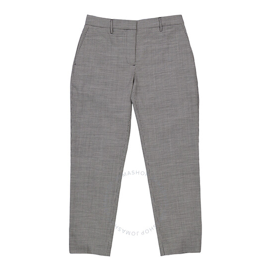 Burberry Check Cropped Tailored Trousers, Brand Size 6 (US