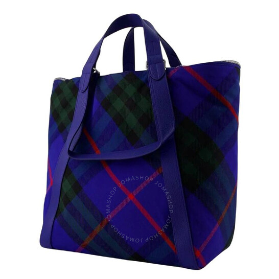 Burberry Check Print Adjustable Shoulder Straps Tote Bag
