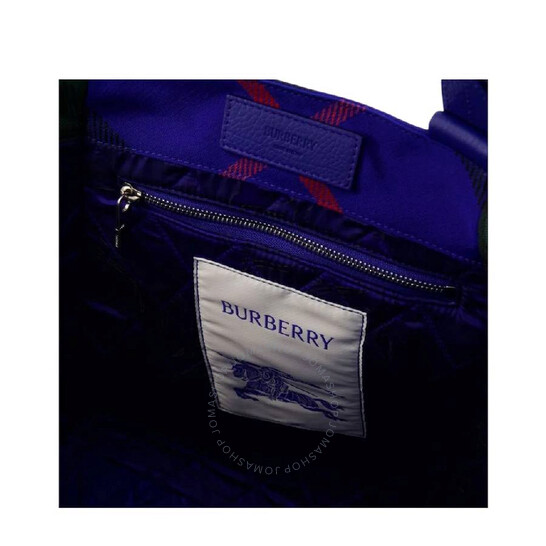Burberry Check Print Adjustable Shoulder Straps Tote Bag