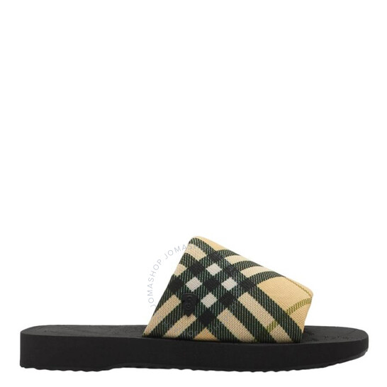 サンダル・ミュール BURBERRY CHECK SLIPPERS Burberry Furley Check Slide Sandals | Saks Fifth Avenue