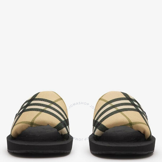 Burberry Check Trek Slides, Brand Size 36 ( US Size 6