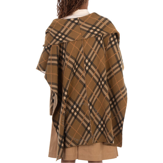 Burberry 8070582ARCHIVEBEIGE 関税送料込 Burberry Checked Wool Cape 8098912 5045707808660 - Clothing