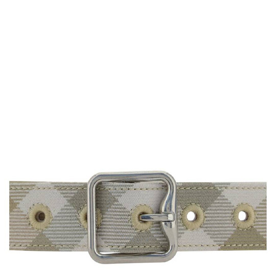 Burberry Checkered Pattern Belt, Size Small 8081756