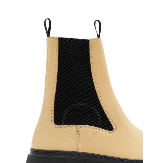 Burberry Creeper Chelsea Leather Boots, Brand Size 40 (US