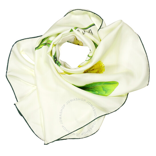 Burberry Dandelion Floral Print Silk Scarf 8082090
